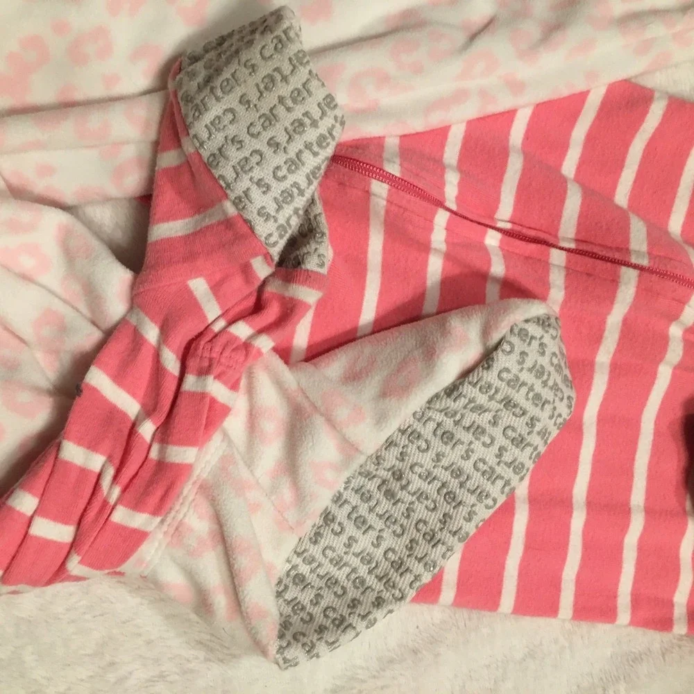 Baby girls footed pajamas bundle fleece cotton‎ 4T carters